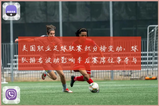 美国职业足球联赛积分榜变动，球队排名波动影响季后赛席位争夺与出线形势